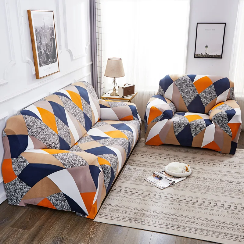 Professional Manufacturer High Quality Flower Pattern Sofa Set Furniture Protective Cover Cushion Cover Sofa 4 Seater