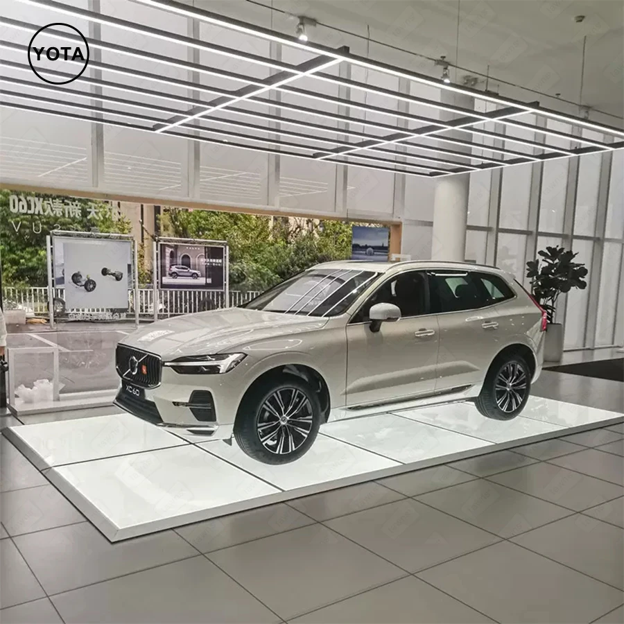 Tawns с алюминиевыми рамами световой украшением в виде кристаллов освещенным стеклянным полом для 4S машина