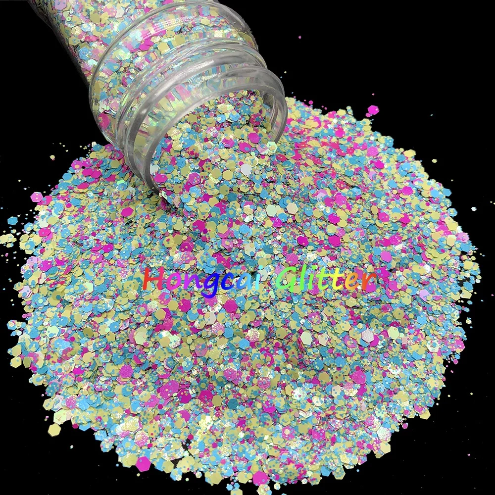 ETS01 TO ETS18 Easter Egg Series Wholesale Bulk Craft Glitter Powder Resin Body Loose Chunky Glitter