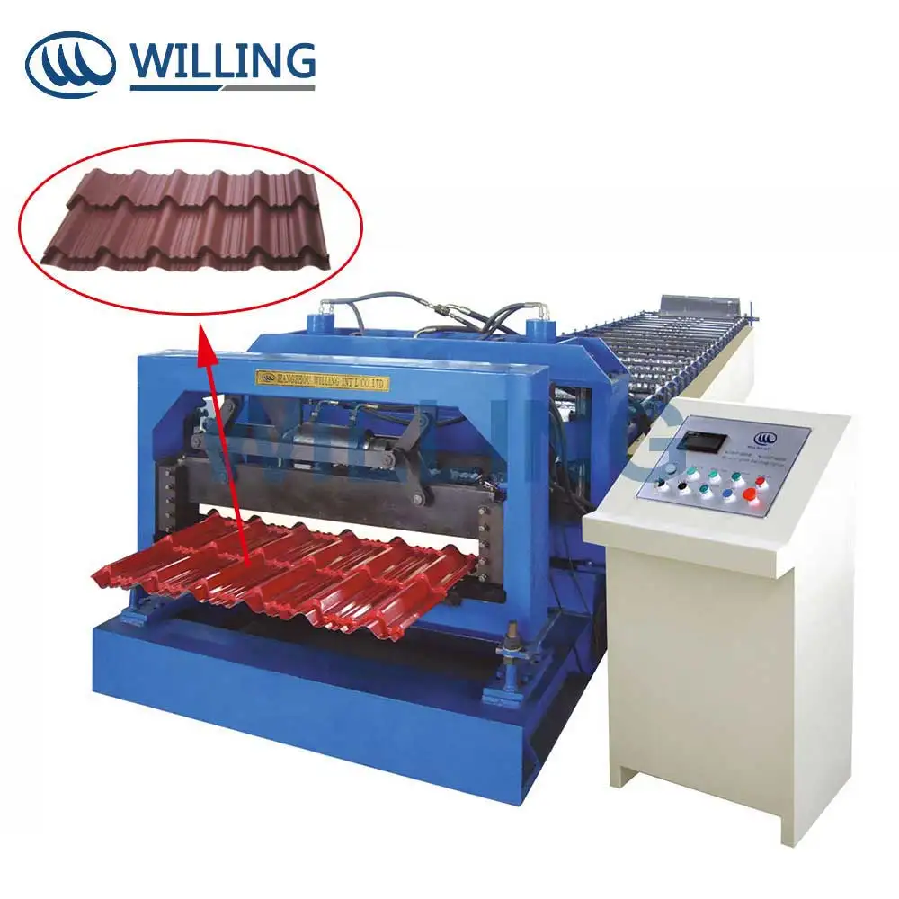 Steel Roof Tile Forming Machine Colored Roll forming Wall Application Core Motor Bearing Pump Gear Gearbox Engine Components