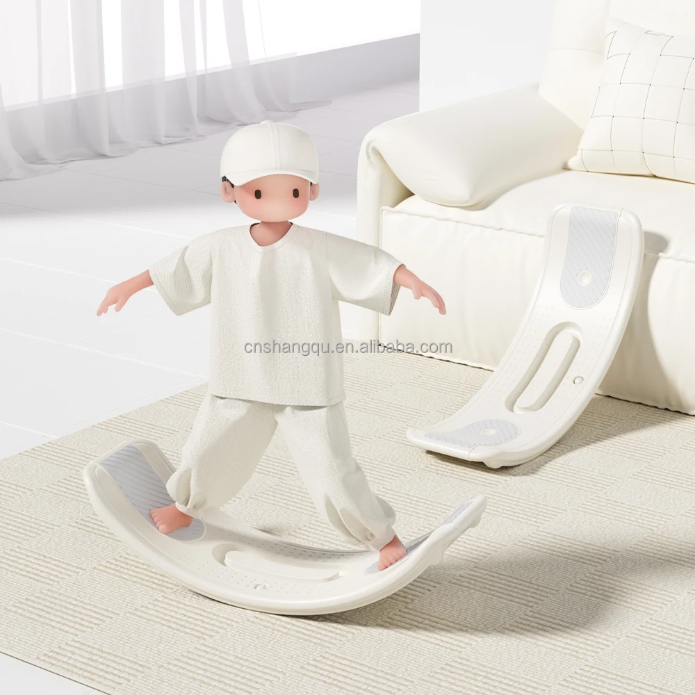 teens Sensory Development kids yoga game training fitness exercise standing maze wobble Board indoor plastic curvy balance board