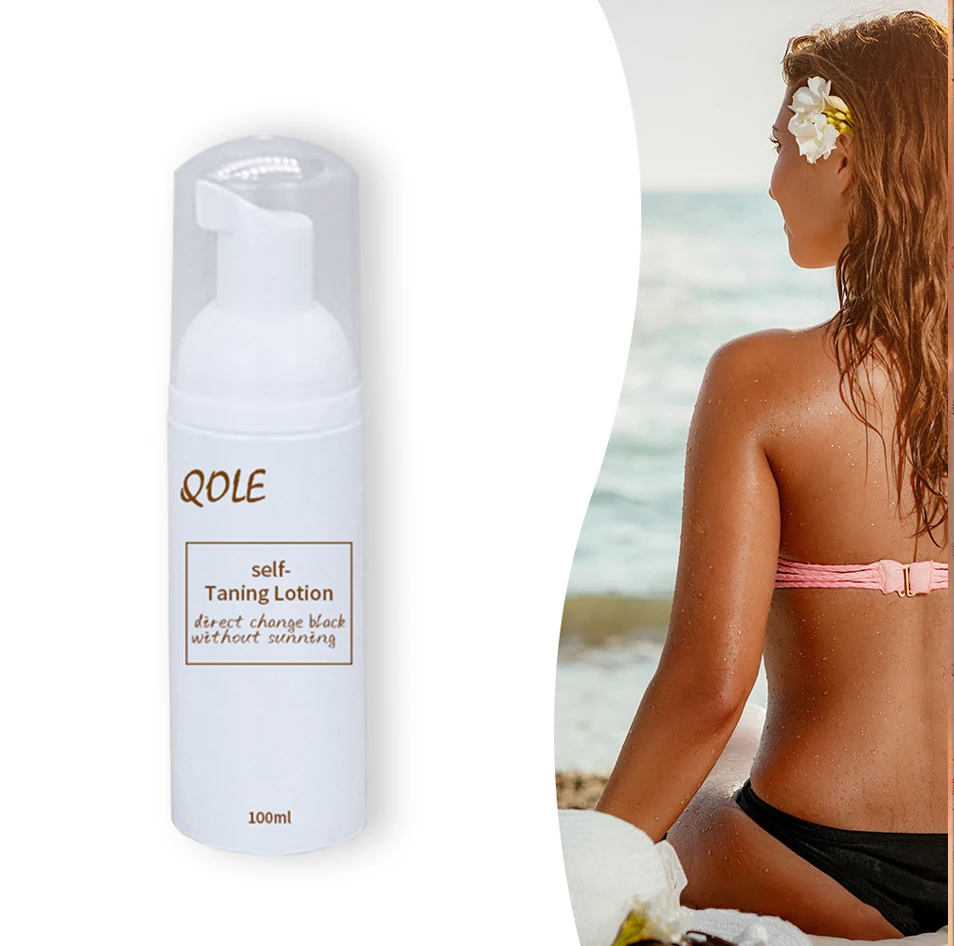 direct change black brown color skin tanning body lotion spray tan system for beauty