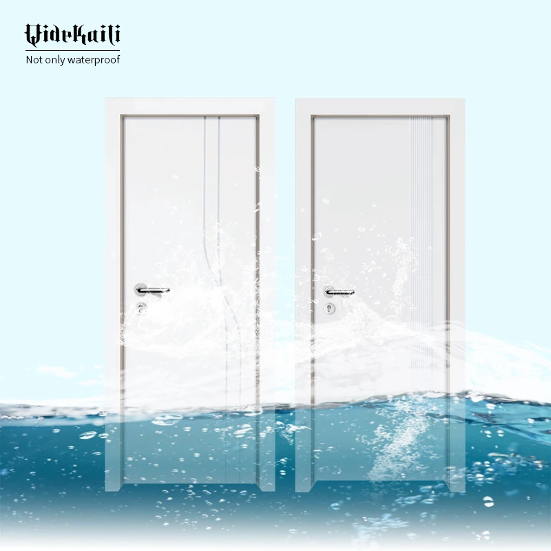 High Quality Moisture-Proof Anti-termites Interior WPC Waterproof Door For Bathroom