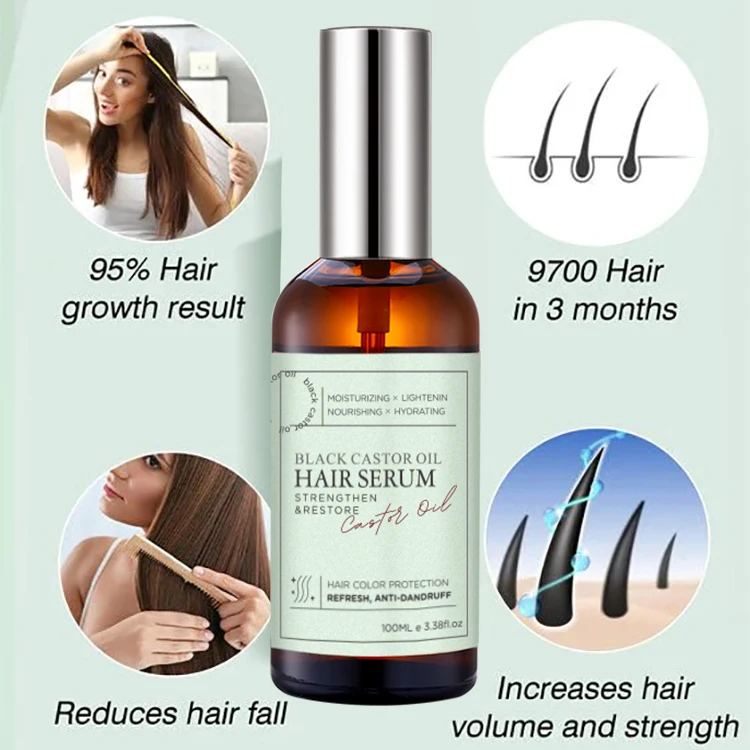 Organic castor oil formula Strengthening rosemary oil jamaican black castor oil for hair growth