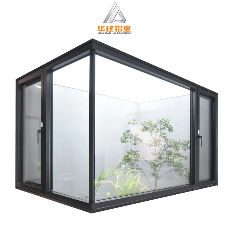 House Exterior Thermal Break Aluminium Profiles Glass pocket Sliding Door Heavy Duty Patio Sliding Doors