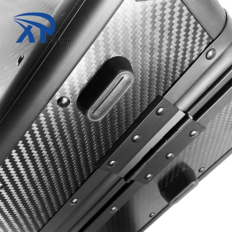 Factory Direct Sell 100% Carbon Fiber Twill matte Trolley Luggage Suitcase