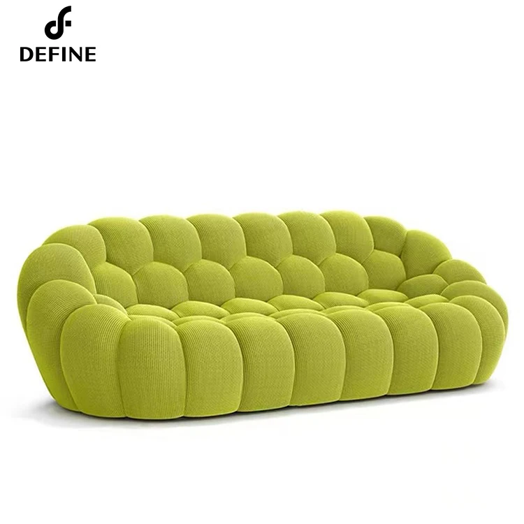 High quality comfortable fabric bright color bubble sofa for bedroom living room