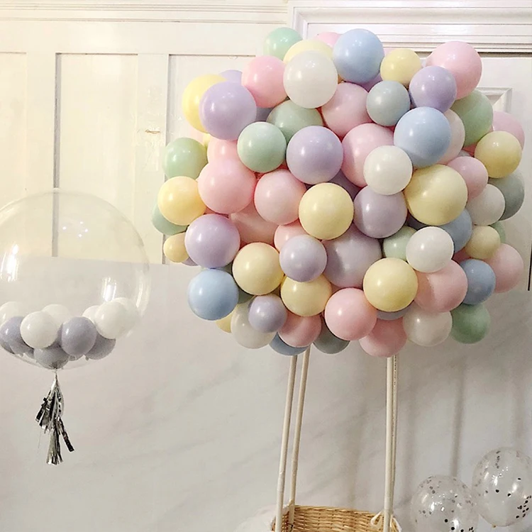 Wholesale Wedding Party Decorations 5 Inch 200pcs/bag Macaron Balloon Pastel Latex Macaron Party Balloons