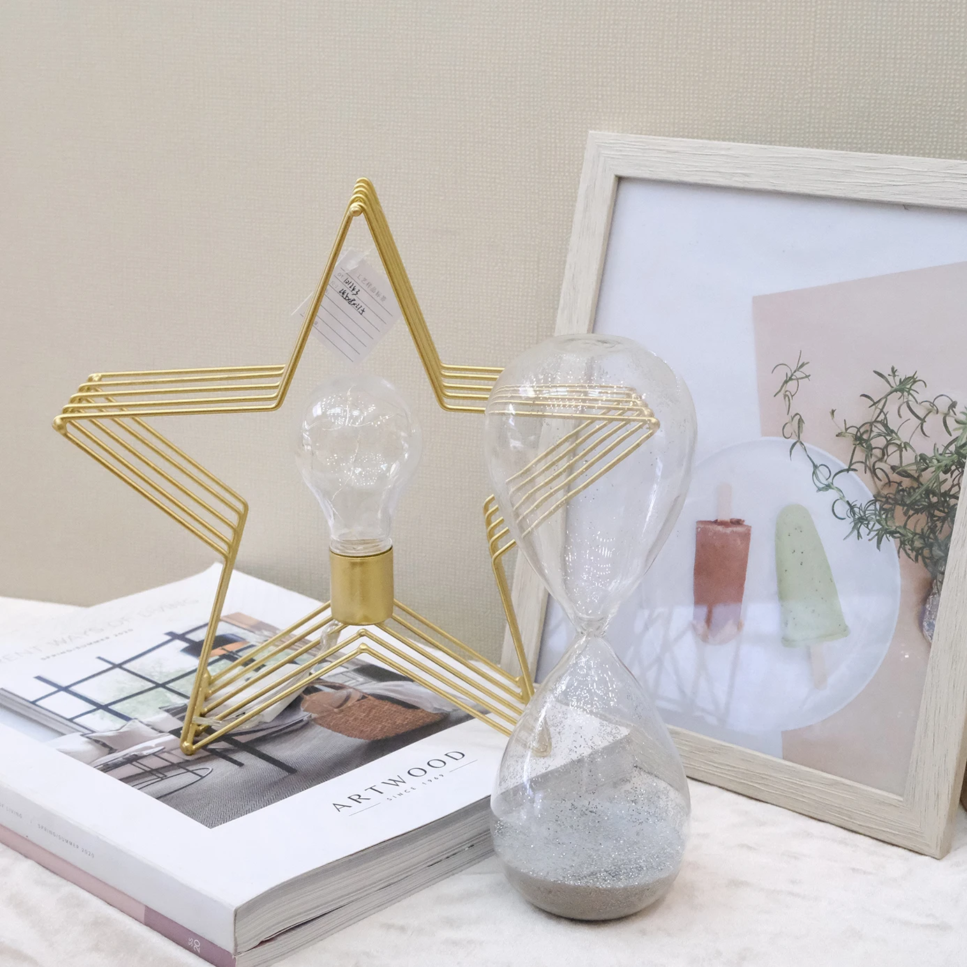 metal home decor light accessories supplies led decoration lights