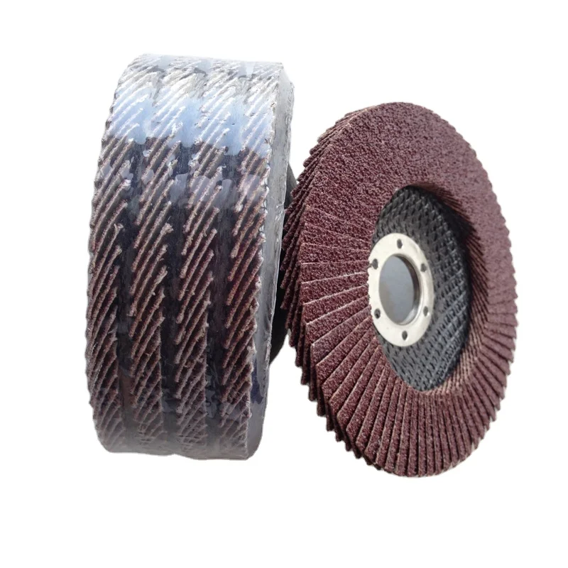 Abrasive Tools Manufacturer 4inch Aluminum Oxide  Flap Disk Sanding Disc for Stainless Steel Metal Polishing