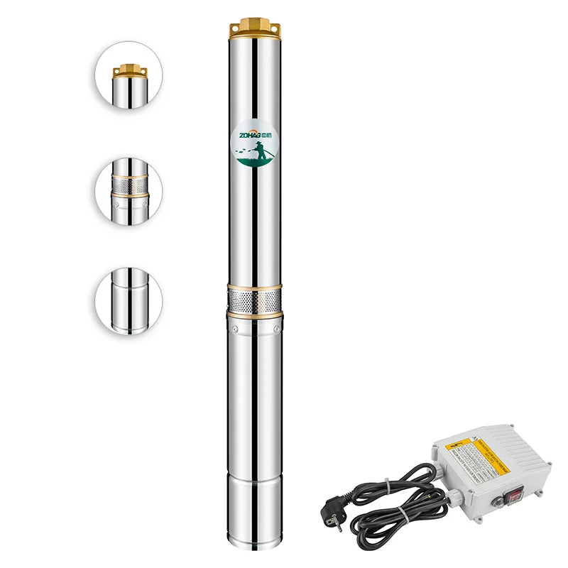 Zohag 220v 3inch submersible solar water pump for agriculture