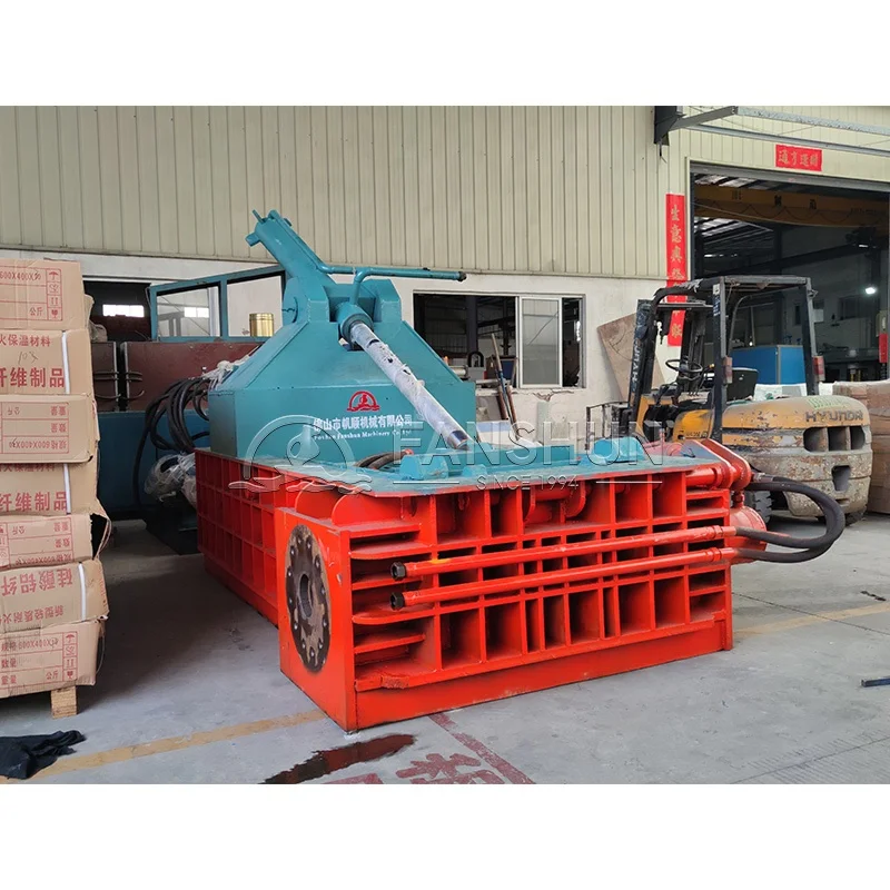 Metal scrap packer briquetting machine