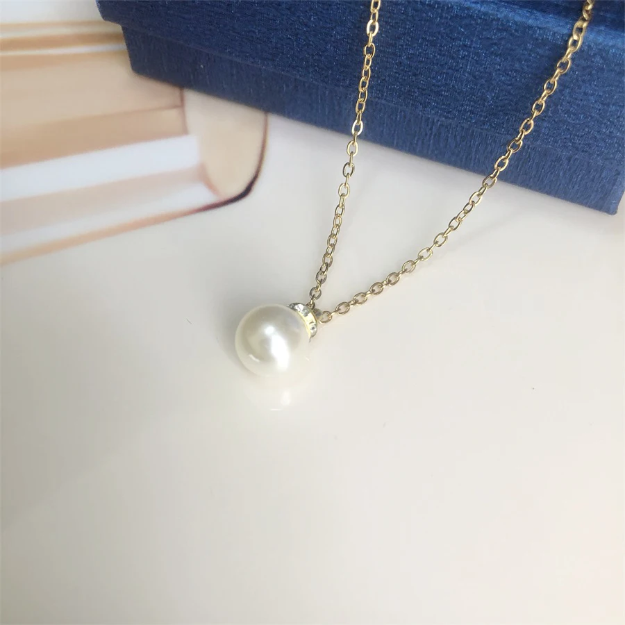 Wholesales promotion plastic pearl necklace and earrings set for women