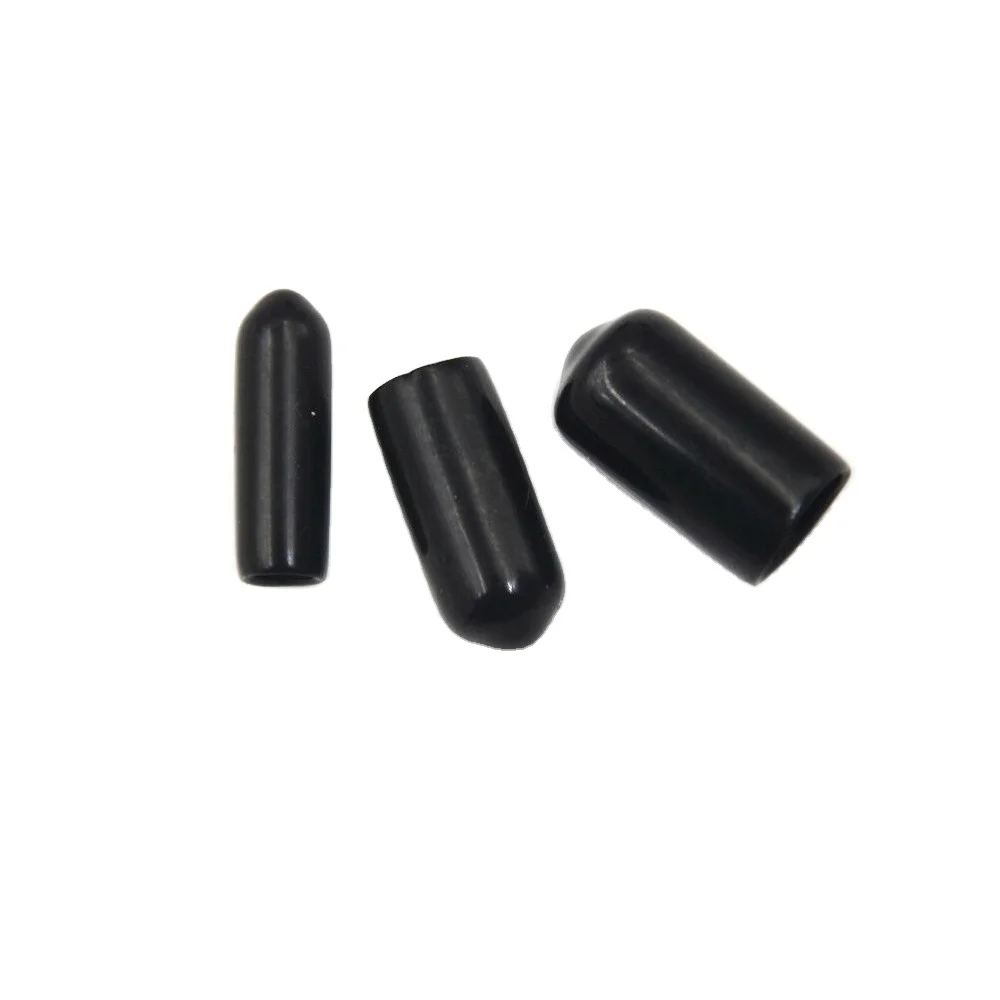 Rubber Screw End Cover Plastic Tube Hub Thread Protector Push-fit  for Pipe Black M2 M2.5 M3 M4 M5 M6  M10 Assort