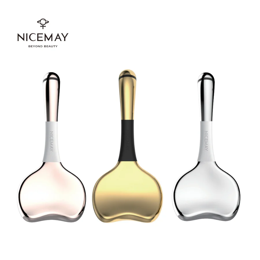 OEM Beauty SPA Skin Care Ice Massage Facial Roller Gua Sha Stainless Steel Microcurrent Cryo Sticks Ice Globes For Eyes Massage