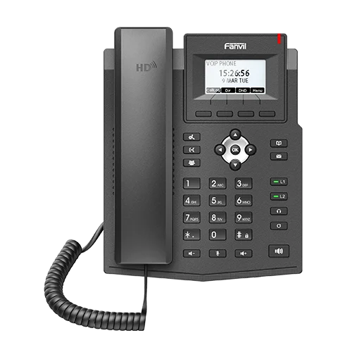 Fanvil X3SG Lite Entry-level IP Phones 2.3-inch Dot-matrix display 2 SIP Lines 1000Mbps  POE VoIP Telephone Business Phone