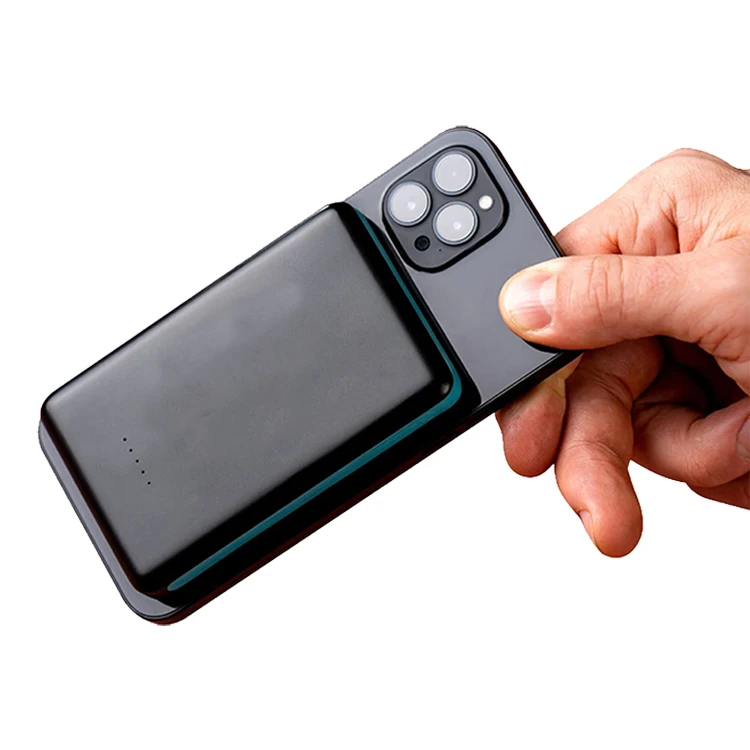 Free sample Original Magnetic power bank 5000mAh Portable wireless Powerbank USB-C for iPhone15/14/13/12