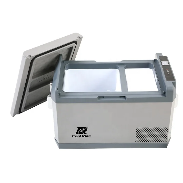 CoolRide 46L fast freezing solar Fridge Freezer DC 12V/24V AC 110V/240V Cooler Car Fridge for Car & Home Use