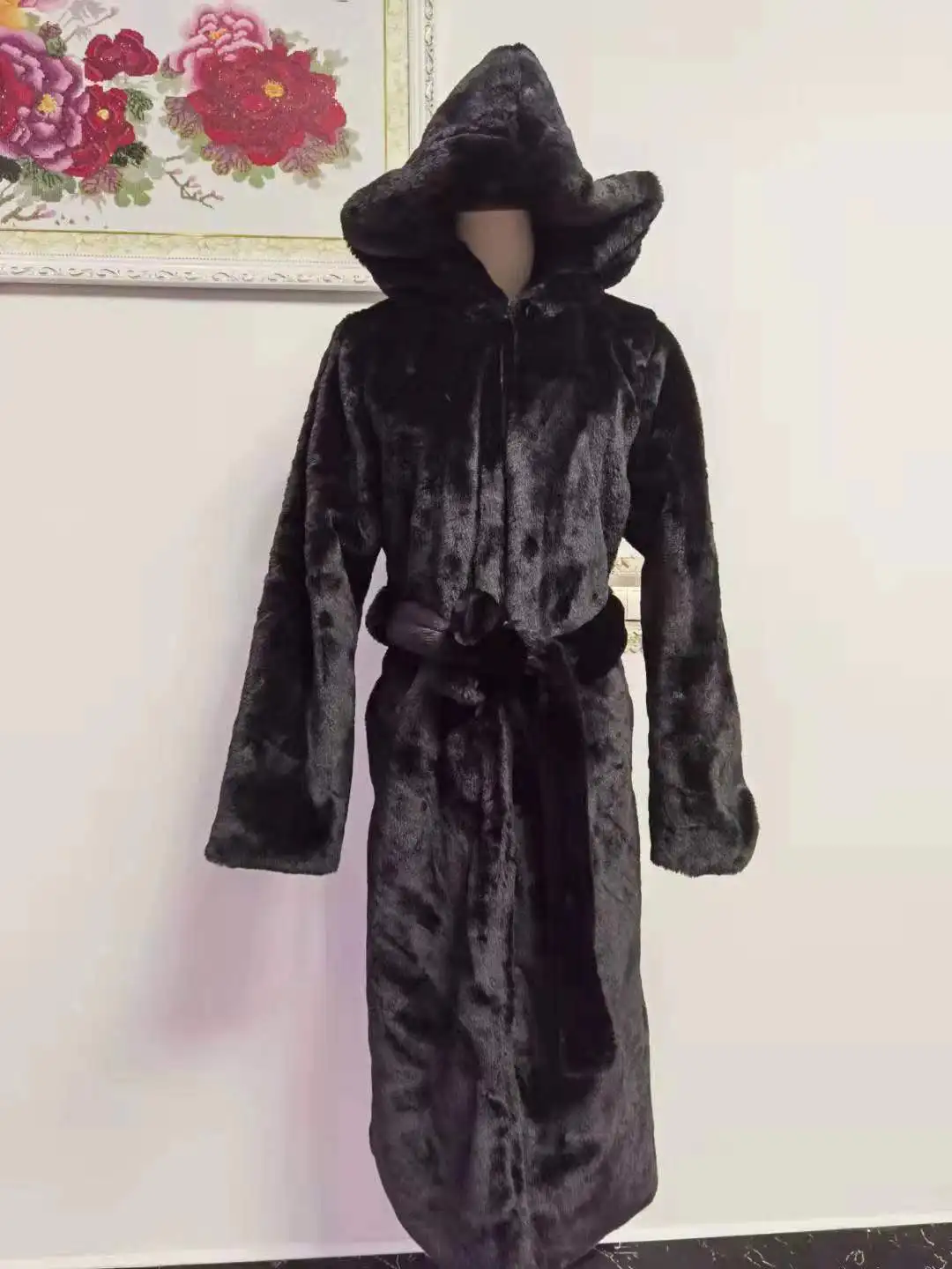 custom  high quality custom long style  faux fur coat , Factory price Shenzhen Lily Cheng