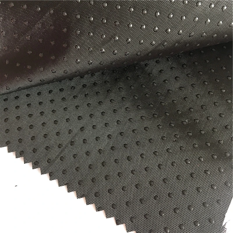 Silicone Dots coated anti-slip PVC printed polka dots non slip fabric anti slip fabric