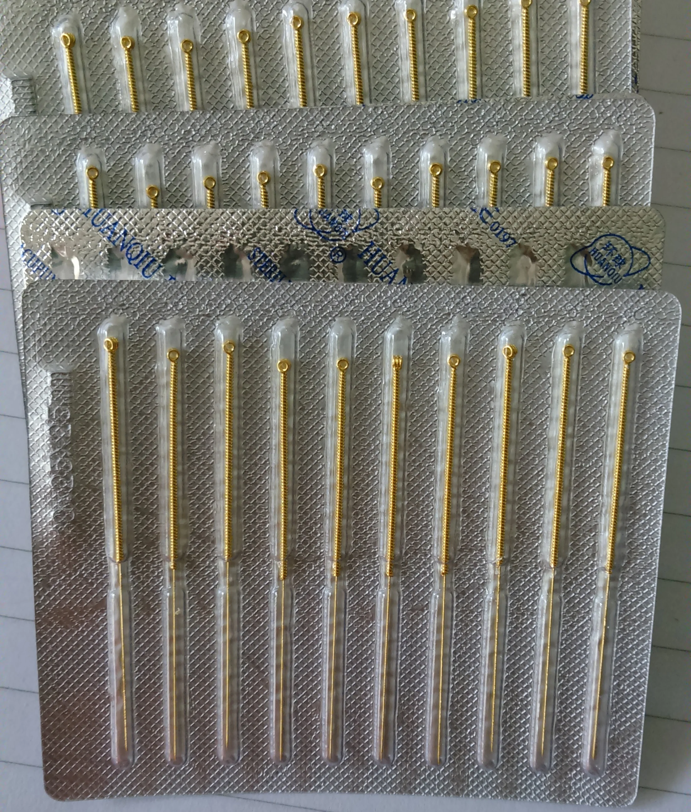 Coated Gold acupuncture needle