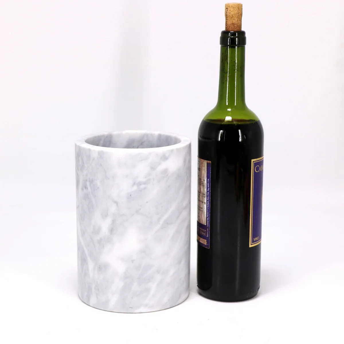 Nature Professional unique marble stone wine holder bottle ice cooler bucket chillers
