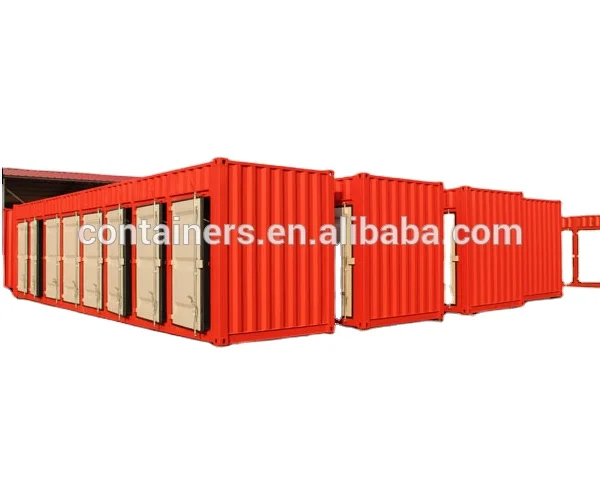 China shutter door storage container 20ft 40ft shipping container