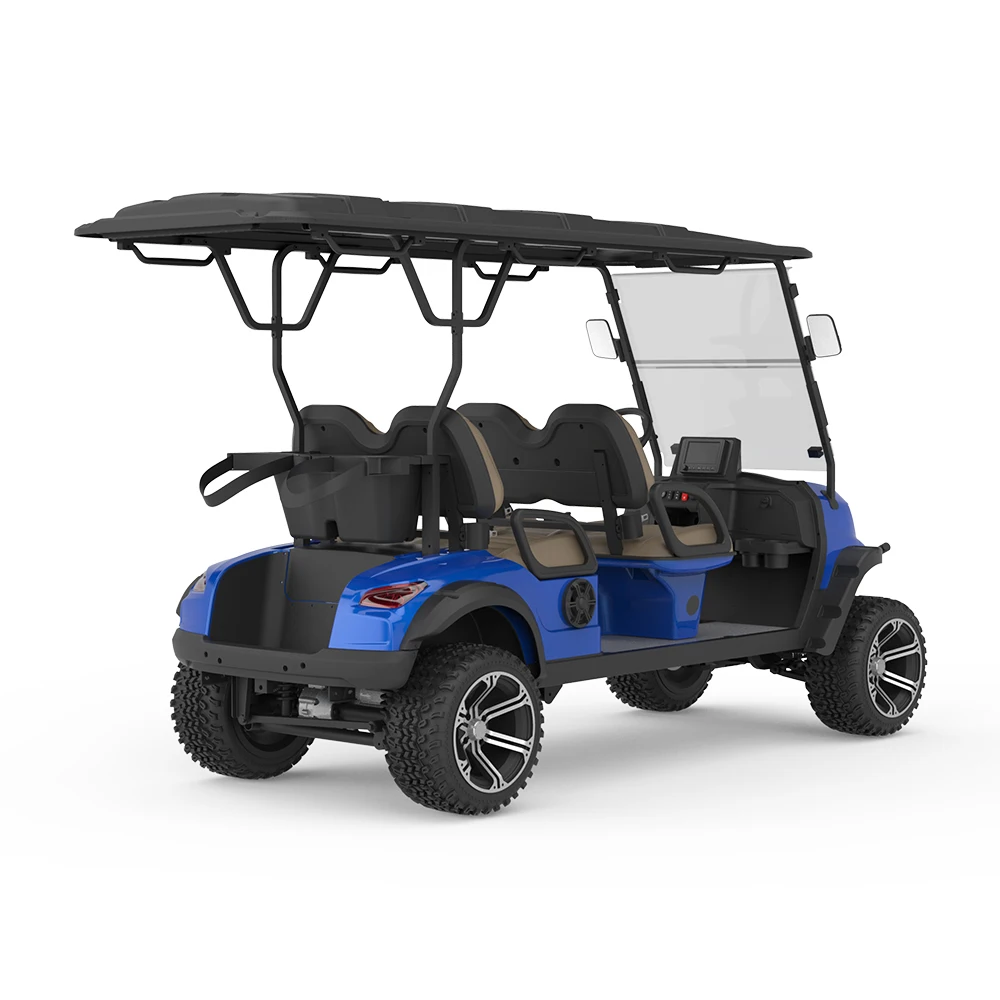 New Design Factory Outlet Lithium Battery 4 Seater Golf Cart  48V5Kw Ip66 Waterproof Golf Carts Canada Club Car