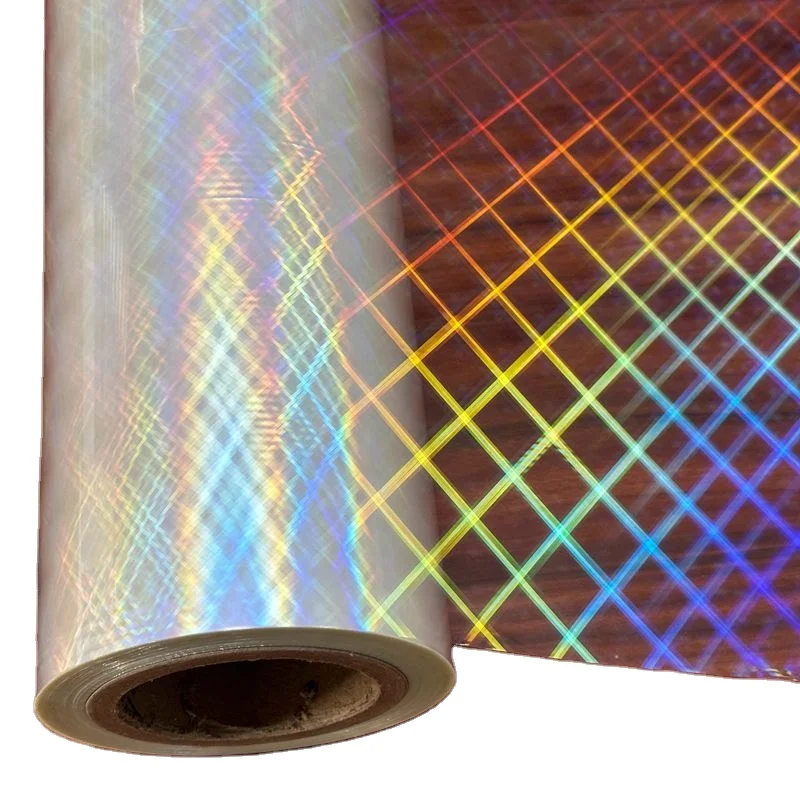 Packaging Transparent Holographic cold lamination BOPP film for paper board