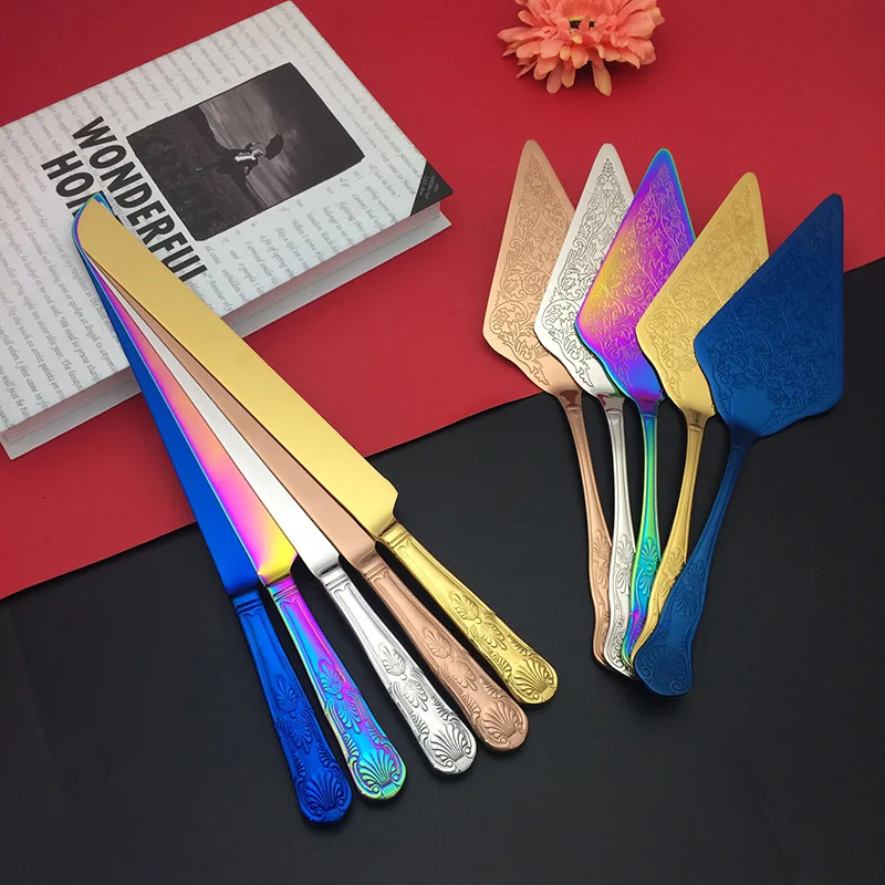 Wedding Cake Knife and Server Set - Premium, Beautifully Engraved Cutting Set - Elegant Keepsake for Newlyweds