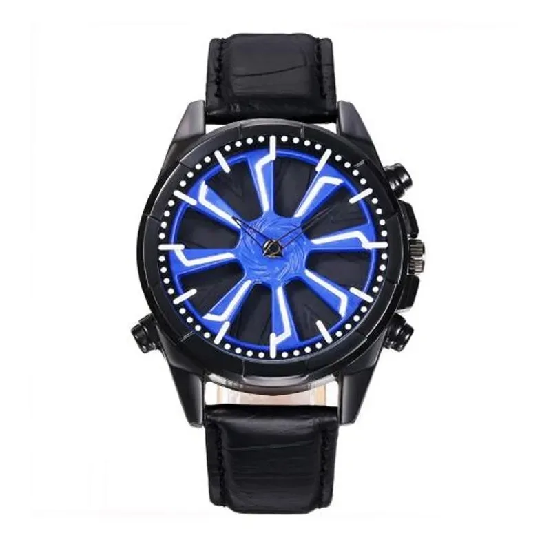 Fashion Sports Car Wheel Rotatable Dial Quartz Watch speedometer wrist man watch MW16
