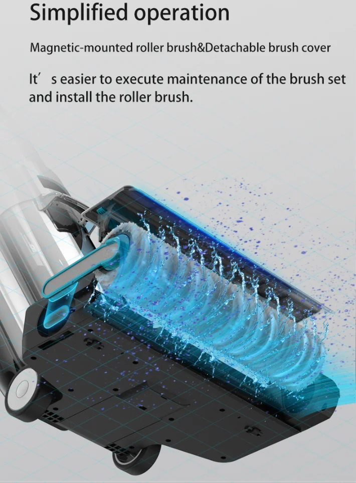 OEM Cyclone Technology Household Electric Floor Cleaner Wet-Dry Carpet Cleaner Handheld Mop Bagless Vacuum Hotels UK Manual