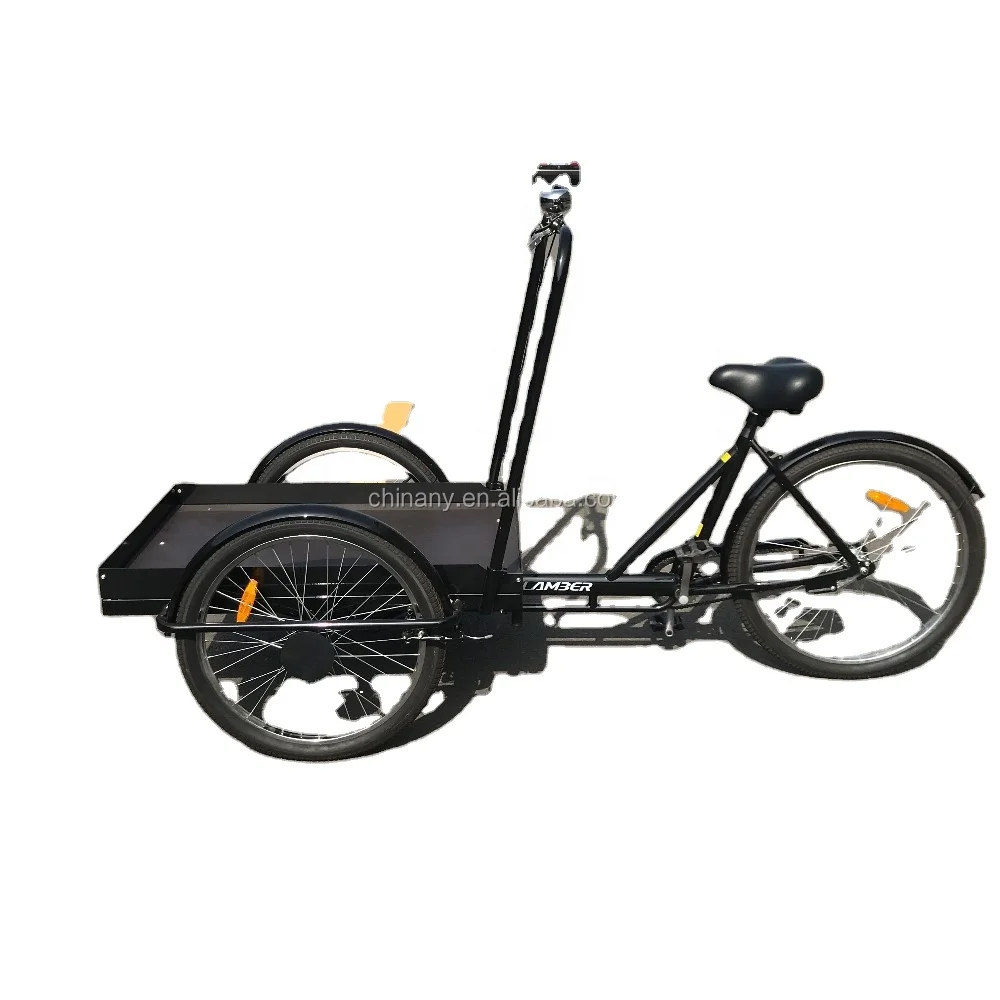 high quality adult tricycle  26 inch  single speed  loading cargo bike