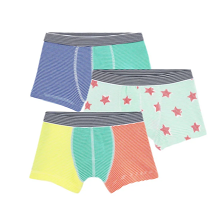 
Custom Knitted Children Boxer Shorts Boys Briefs Kids Boxers Underpants Breathable/Sweat Releasing Short Pants 