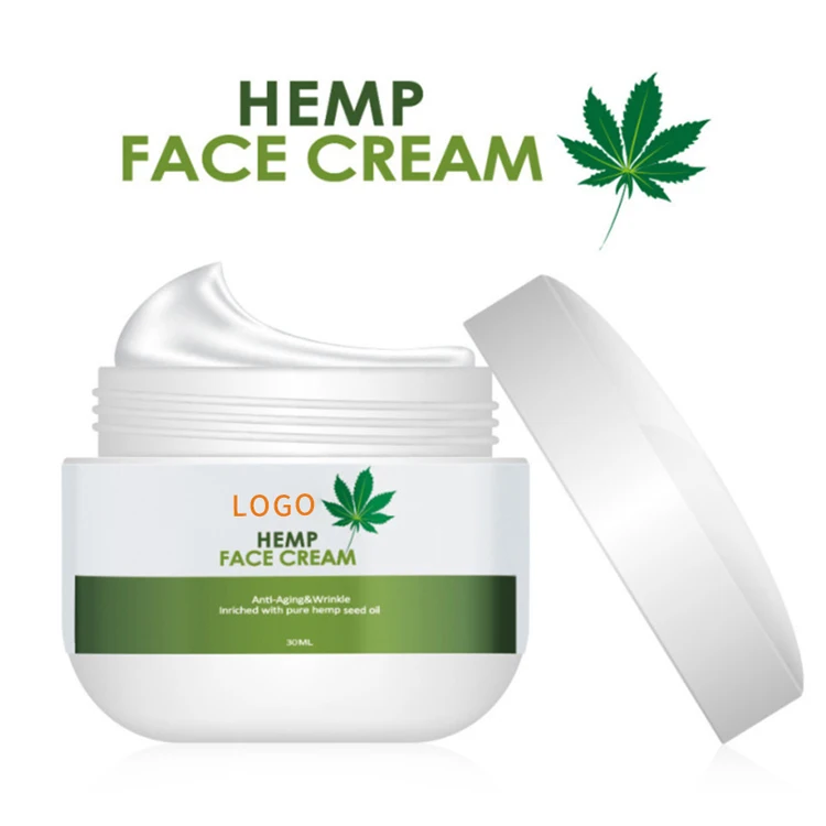 Private label organic CBD face cream skin care hemp moisturizing hemp cream