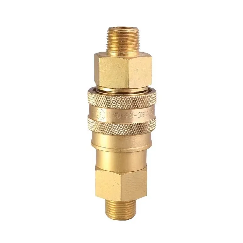 China Wholesale LSQ-S8 medium-pressure high performance brass hydraulic quick coupling
