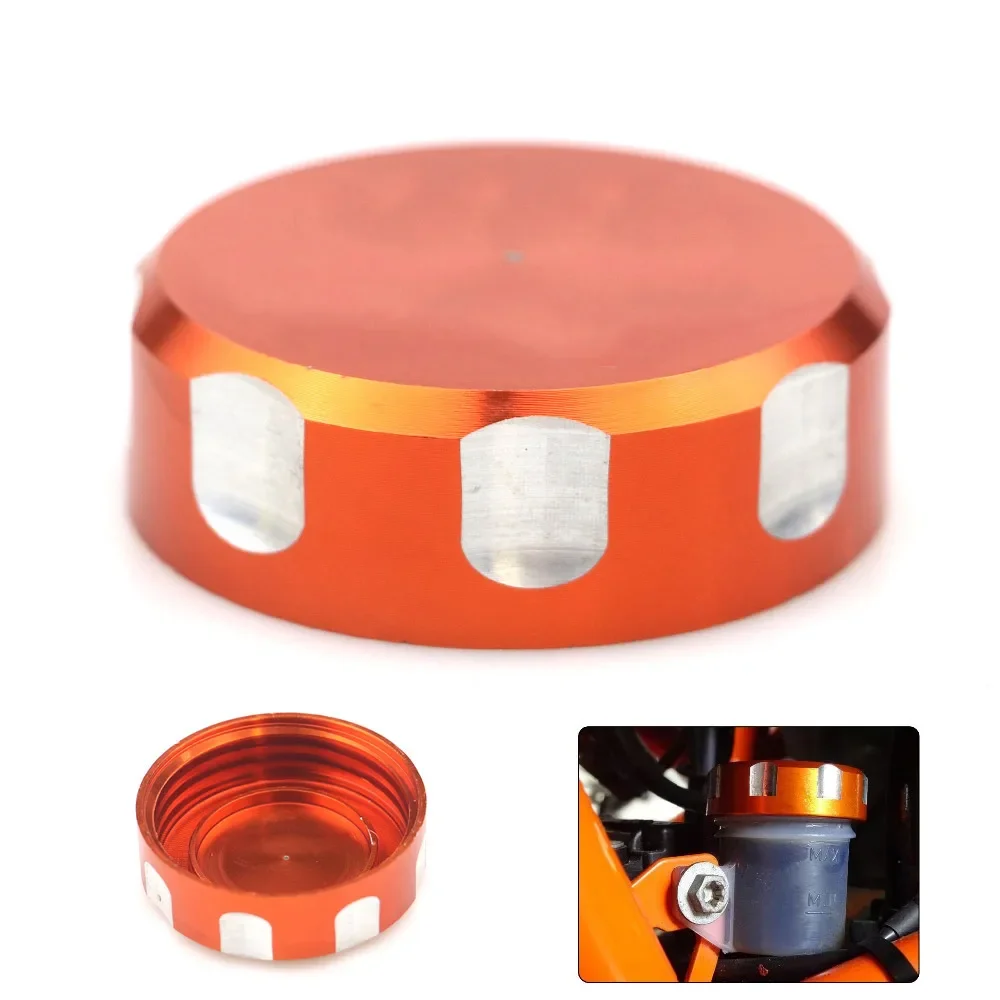 HKAA 6061-T6 Aluminum Orange Motorcycle Rear Brake Oil Filter Oil Cup Cap Cover CNC Aluminum Accessory