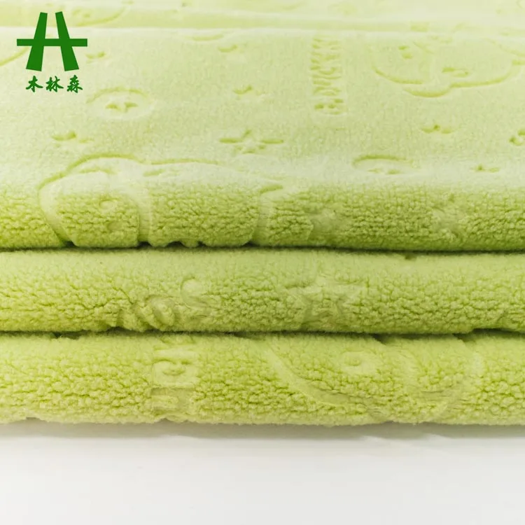 Mulinsen Textile Hot Sale Bonding Velvet Fabric Embossing Plain Dye Manufacturer
