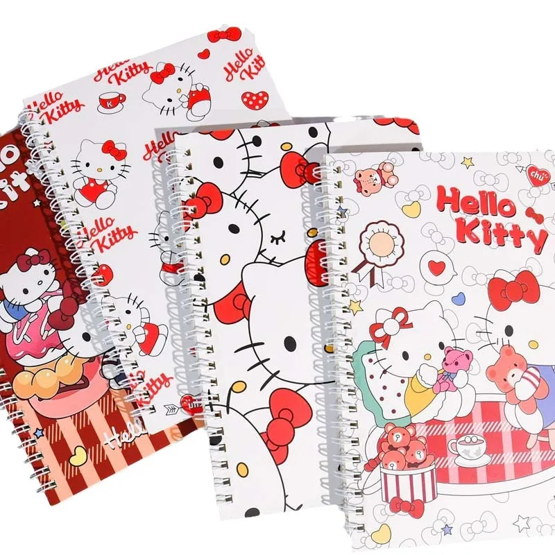 Cartoon Sanrioed KuromiKT My Melody Cinnamoroll Notes Student Cute Ins High Value A5 Coil Notebook Cute Notebook wholesale