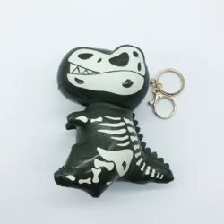 Luminous Dinosaur Unicorn Leather Pendant Animal Shape Plush Toy Shining In The Night Plush Toy New Design Luminous Keychain