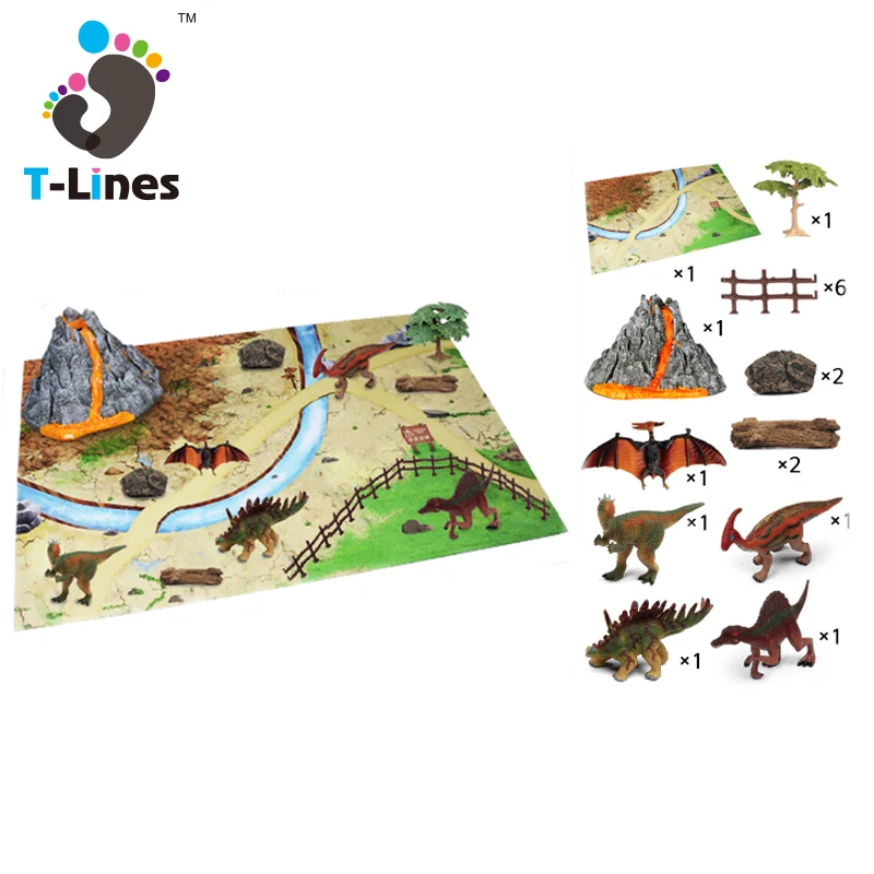 Popular Items Educational Realistic Small Dino Plastic Model Dinosaur Play-set Toys Figure Board Game For Kids