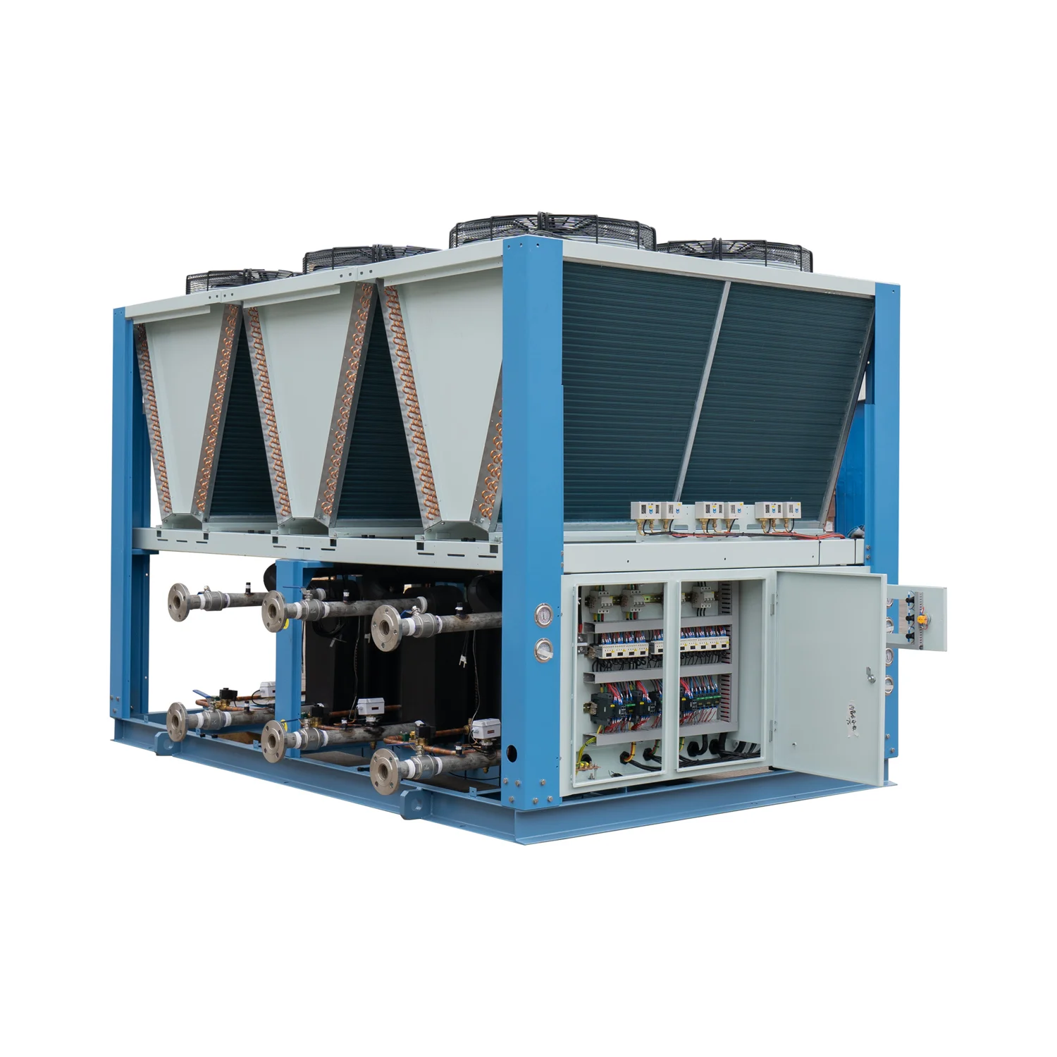 Air Cooled Chiller Low Temperature Food Beverage Air Cooled Screw Type Water Chiller