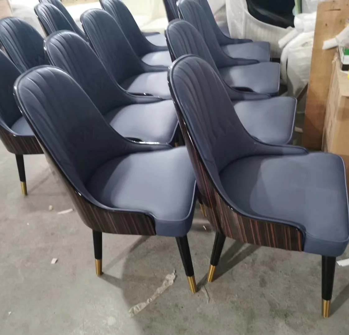 Restaurant Furniture Dining Chair Solid Wood Legs Piano Paint 2020 New