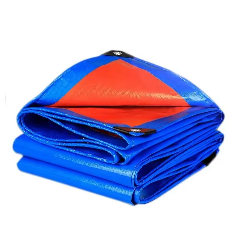 China Suppliers Eyelets waterproof hdpe pe tarpaulin 4m width sheet green/dark blue/silver/grey/orange