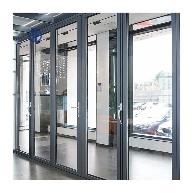 Custom Veranda Exterior Accordion Bifold Door Glass Sliding Patio Bi-Folding Bifold Aluminum Bi Folding Door