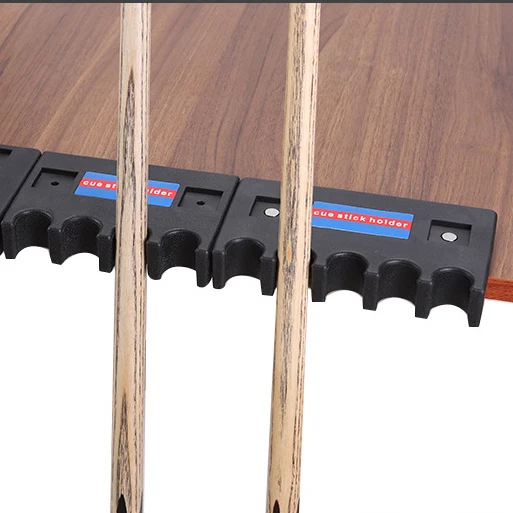 Custom Logo 2/3/4/5 Holes Weighted & Durable Billiard Sticks Rack Desk Table Plastic Mini Pool Cue Holder