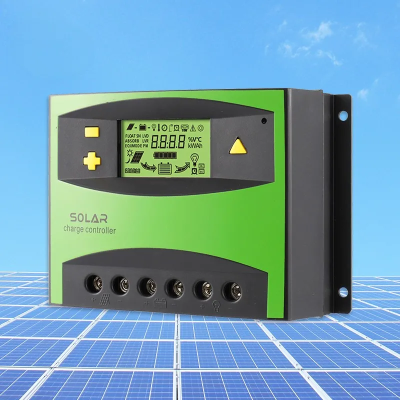 Smart 12v 24v Auto Solar Panel Charger Regulator For Lead Acid Battery 20a 30a 40a 50a 60a PWM Solar Charge Controller