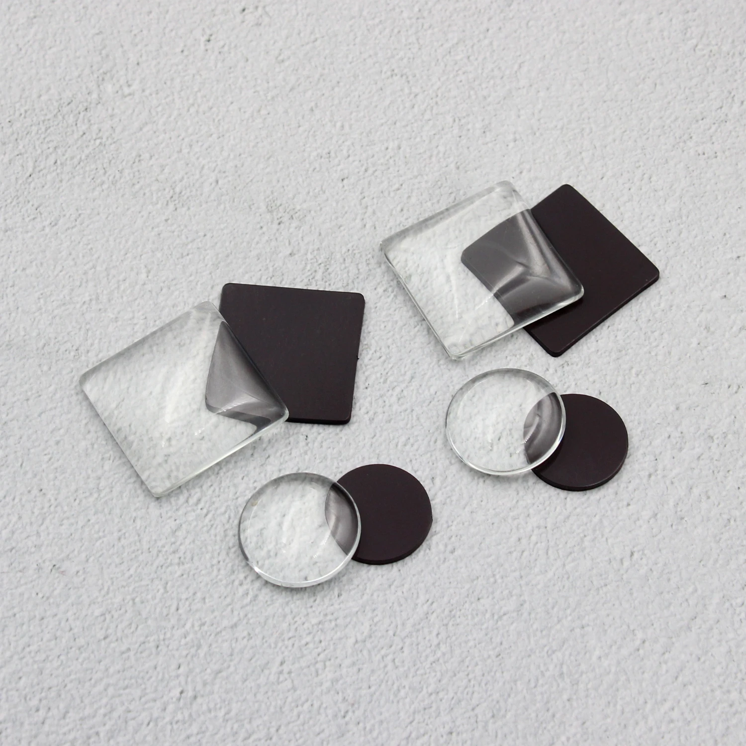 Custom Tourism Souvenirs Crystal Glass Dome Souvenir Sublimation Fridge Glass Magnet Blank Magnet Raw Material