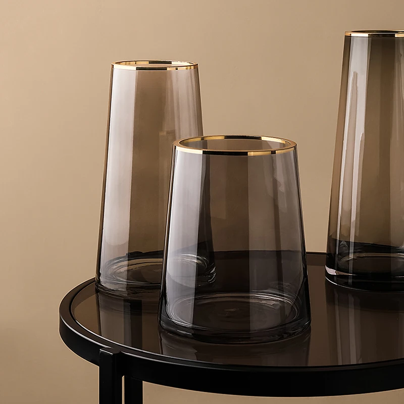 Flower Vase European Nordic Ins Glass Flower Bottle for Home Decoration Weeding Party 2021 Hot Selling