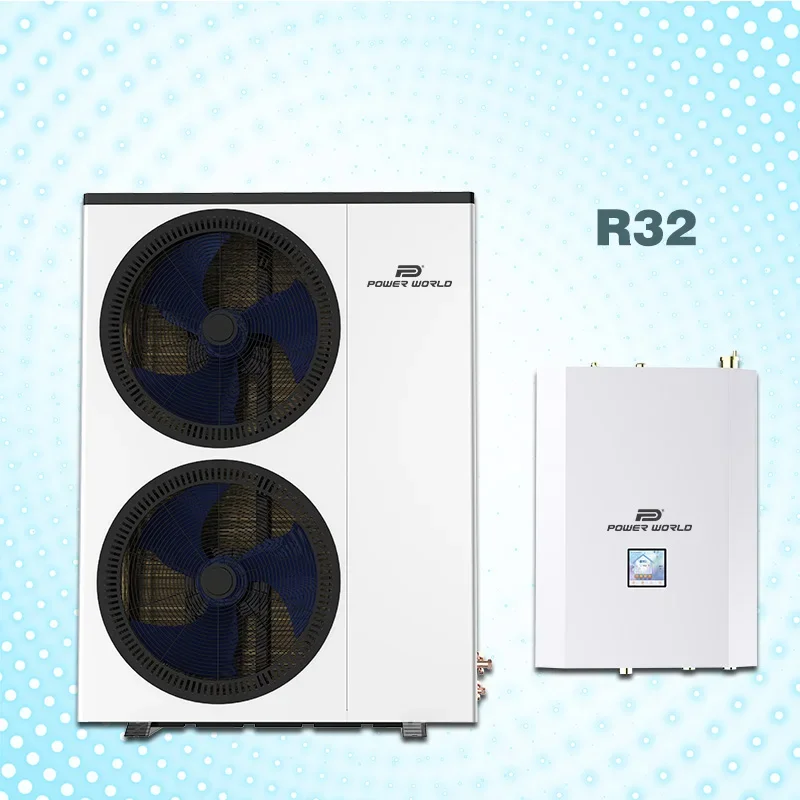 Low temperature  r32 inverter split heat pump heating cooling heating pump split wifi 18 kw 7kw with smart control board